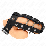 Cage pénis cuir à cadenas — Lock Cage · Kink Ring Power · Cages de chasteté