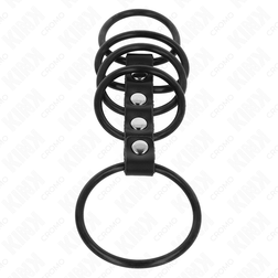 5 anneaux silicone sur toute la verge 3,8 à 4,8 cm — emballage