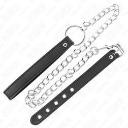 Anneau pénien en cuir à chaîne-laisse de 60 cm, réglable — vue 4