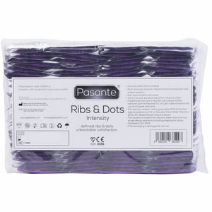 PASANTE PRESERVATIFS INTENSITE RIBS DOTS 144 UNITES