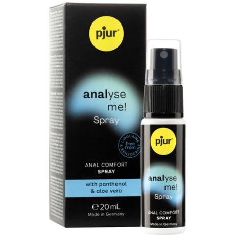 Spray confort anal au panthénol et aloe vera 20 ml — Analyse Me! · Pjur · Lubs & Sprays Relaxants Anal