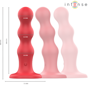 INTENSE CODY VIBRATEUR AVEC VENTOUSE TELECOMMANDE ROUGE