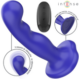 INTENSE SHORTY VIBRATEUR AVEC VENTOUSE TELECOMMANDE BLEUE