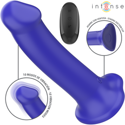 Gode réaliste Gode réaliste vibrant ventouse télécommandé bleu