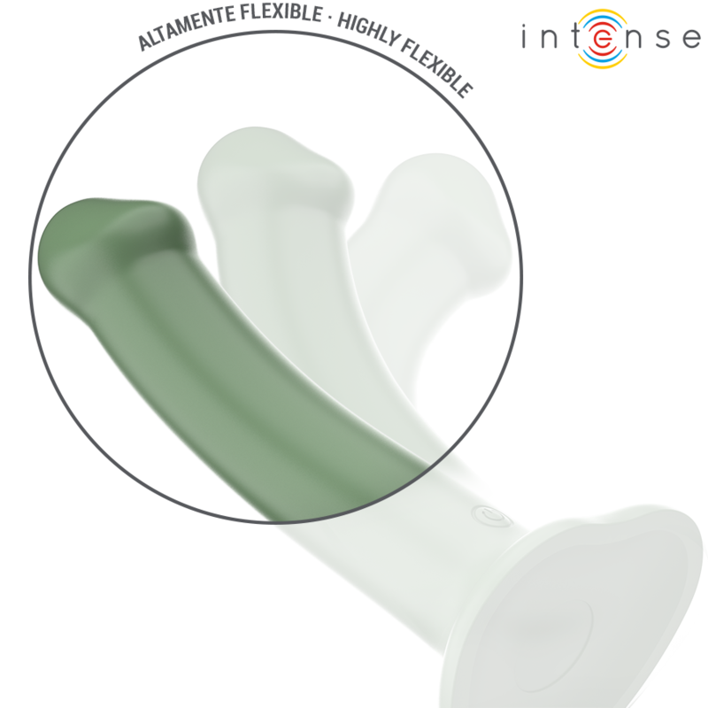 INTENSE BECCA VIBRATEUR AVEC VENTOUSE 10 VIBRATIONS TELECOMMANDE VERTE