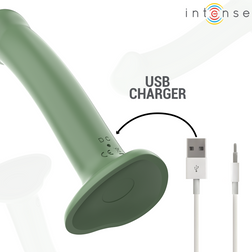 Becca Sage Green Realistic Vibrating Dildo with Suction Cup