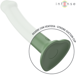 Becca Sage Green Realistic Vibrating Dildo with Suction Cup
