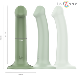 Becca Sage Green Realistic Vibrating Dildo with Suction Cup