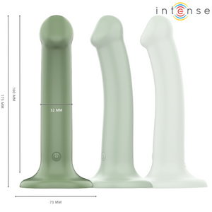 INTENSE BECCA VIBRATEUR AVEC VENTOUSE 10 VIBRATIONS TELECOMMANDE VERTE