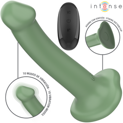 Becca Sage Green Realistic Vibrating Dildo with Suction Cup