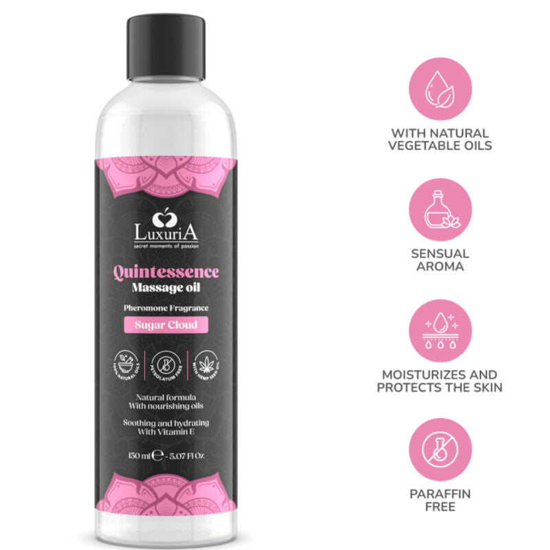 Huile de massage barbe à papa 150 ml — emballage