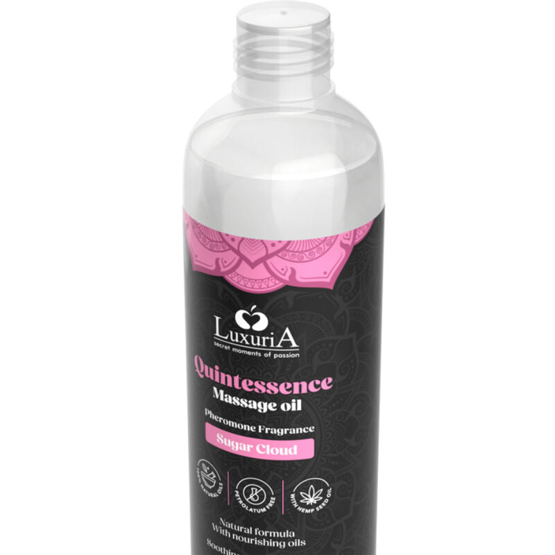 Huile de massage barbe à papa 150 ml — vue de profil