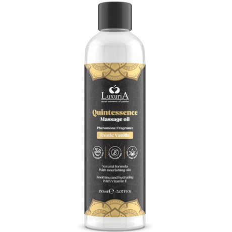 Huile de massage vanille exotique 150 ml — Luxuria vue de face
