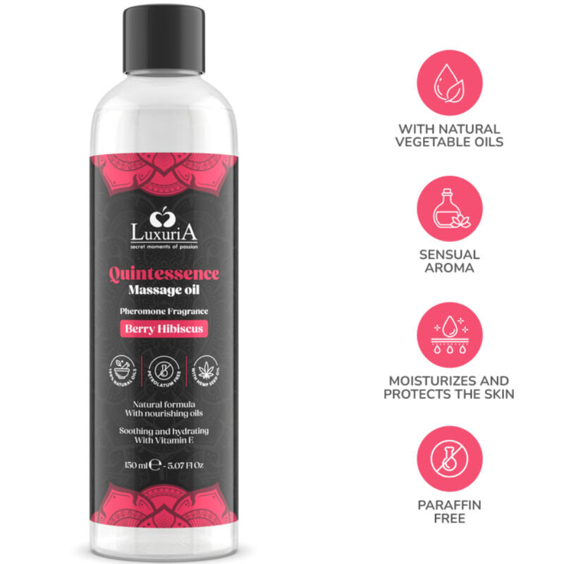Huile de massage baies rouges 150 ml — emballage