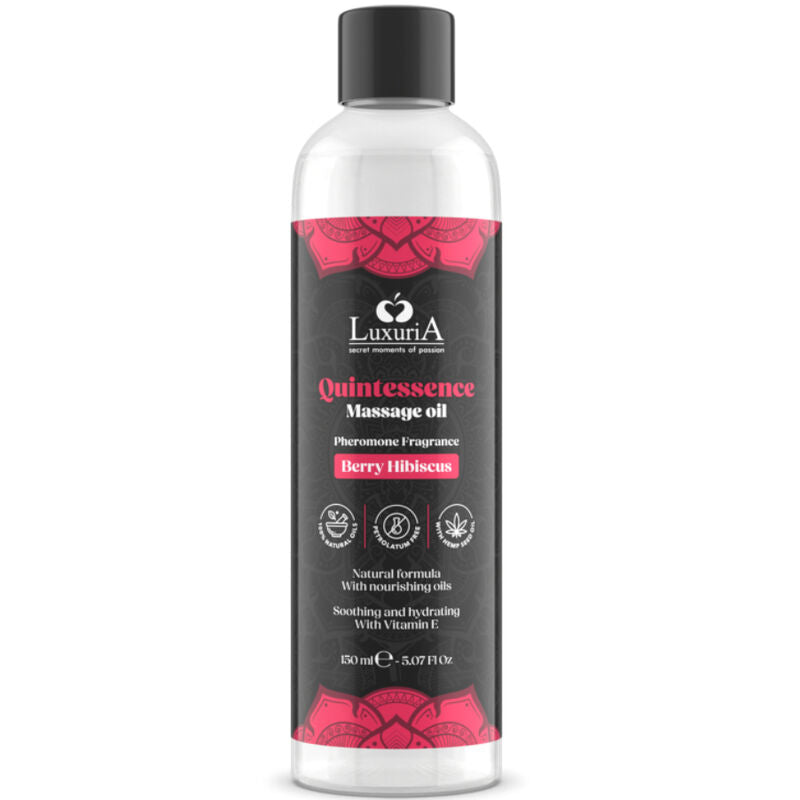 Huile de massage baies rouges 150 ml · Intimateline · Huiles aromatisées