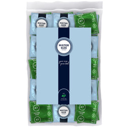 Mister Size Préservatifs latex sur-mesure 47 mm 100 unités — 47 en Latex transparent vu de face