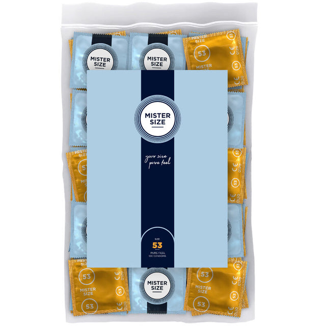 MISTER SIZE PRESERVATIF TAILLE M 53 MM 100 UNITES