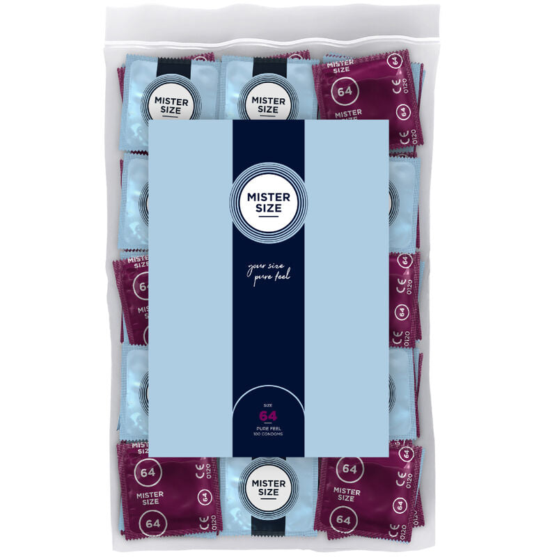 MISTER SIZE PRESERVATIFS TAILLE XXL 64 MM 100 UNITES