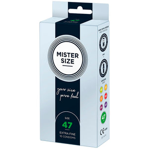 MISTER SIZE PRESERVATIFS TAILLE XS 47 MM 10 UNITES