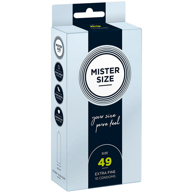 MISTER SIZE PRESERVATIF TAILLE S 49 MM 10 UNITES