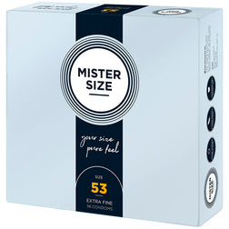 MISTER SIZE PRESERVATIF TAILLE M 53 MM 36 UNITES