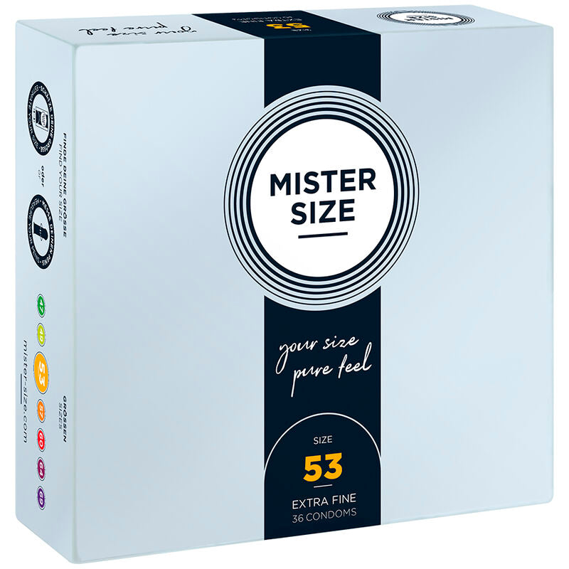 MISTER SIZE PRESERVATIF TAILLE M 53 MM 36 UNITES