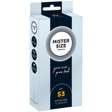 MISTER SIZE PRESERVATIF TAILLE M 53 MM 10 UNITES