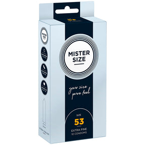 MISTER SIZE PRESERVATIF TAILLE M 53 MM 10 UNITES