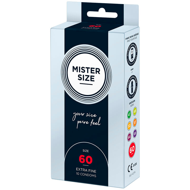 MISTER SIZE PRESERVATIF TAILLE XL 60 MM 10 UNITES