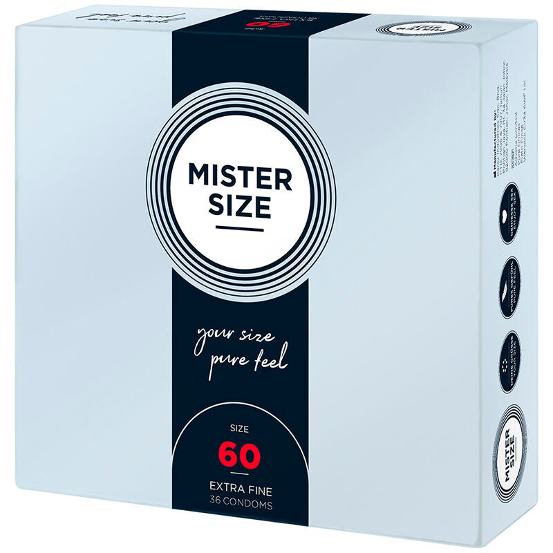 MISTER SIZE PRESERVATIF TAILLE XL 60 MM 36 UNITES