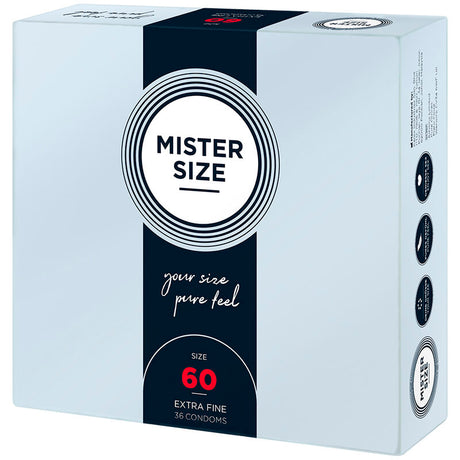 MISTER SIZE PRESERVATIF TAILLE XL 60 MM 36 UNITES