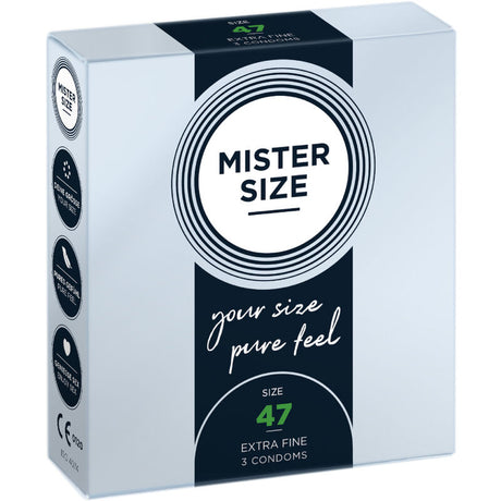 MISTER SIZE PRESERVATIFS TAILLE XS 47 MM 3 UNITES