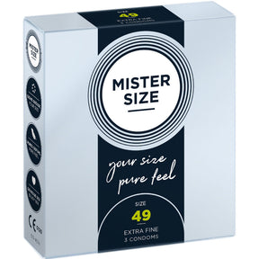 MISTER SIZE PRESERVATIF TAILLE S 49 MM 3 UNITES