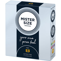 MISTER SIZE PRESERVATIF TAILLE M 53 MM 3 UNITES