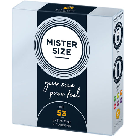 MISTER SIZE PRESERVATIF TAILLE M 53 MM 3 UNITES