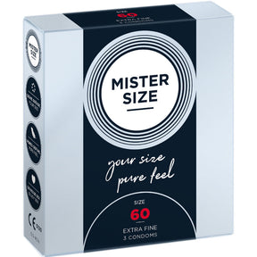 MISTER SIZE PRESERVATIF TAILLE XL 60 MM 3 UNITES
