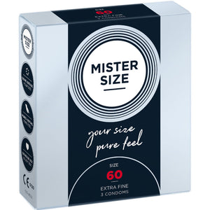 MISTER SIZE PRESERVATIF TAILLE XL 60 MM 3 UNITES