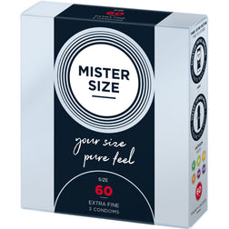 MISTER SIZE PRESERVATIF TAILLE XL 60 MM 3 UNITES