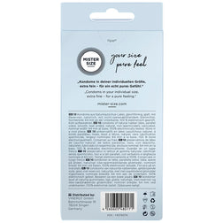 MISTER SIZE PRESERVATIFS TAILLE XXL 64 MM 10 UNITES