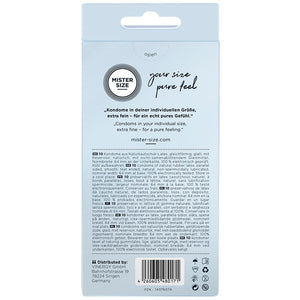 MISTER SIZE PRESERVATIFS TAILLE XXL 64 MM 10 UNITES