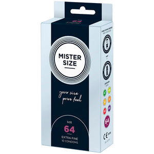 MISTER SIZE PRESERVATIFS TAILLE XXL 64 MM 10 UNITES