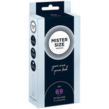 MISTER SIZE PRESERVATIFS TAILLE XXXL 69 MM 10 UNITES