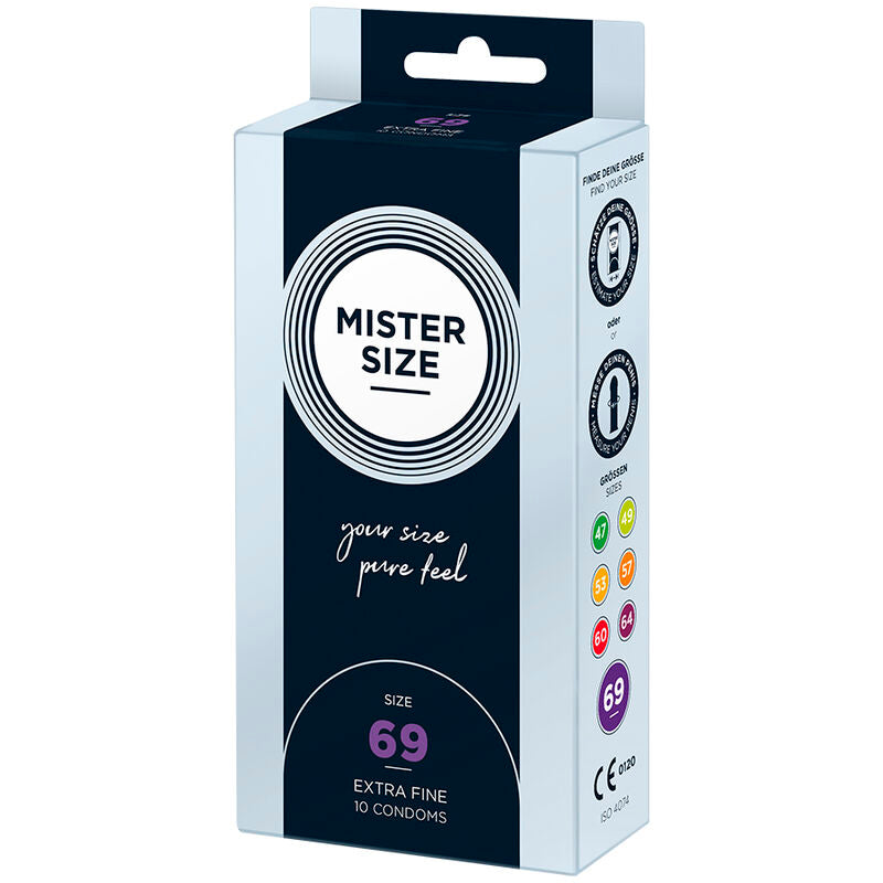 MISTER SIZE PRESERVATIFS TAILLE XXXL 69 MM 10 UNITES