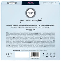 MISTER SIZE PRESERVATIFS TAILLE XXL 64 MM 36 UNITES