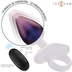 Plug anal vibrant avec 10 modes de vibration et télécommande