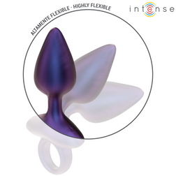 Plug anal vibrant flexible en silicone violet