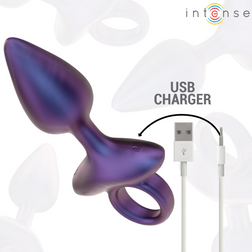 Recharge USB du plug anal vibrant violet