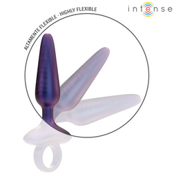 Vue de la flexibilité du plug anal vibrant en silicone