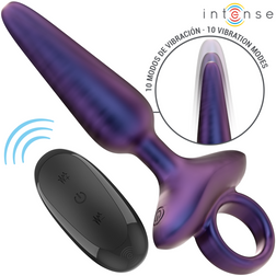 Plug anal vibrant violet avec télécommande sans fil 10 modes