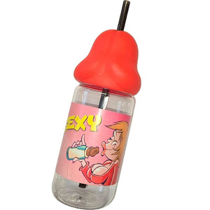 DIABLO PICANTE BIBERON EN FORME DE PENIS 360 ML ROUGE